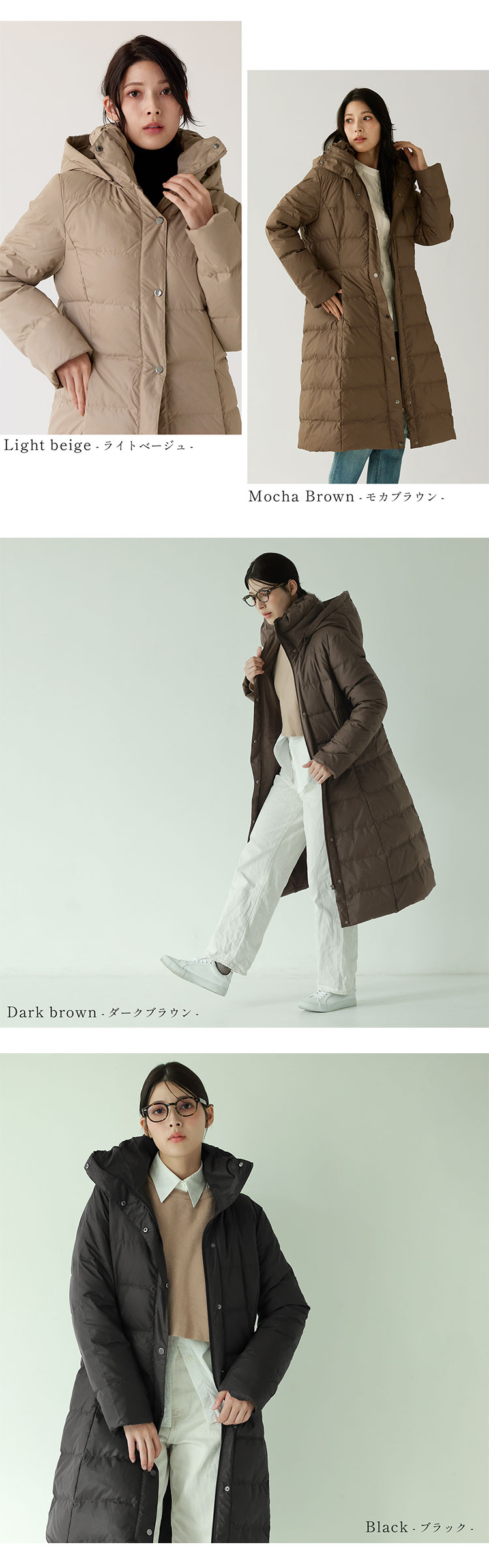 ダウンコート ロング丈 ダウン90% レディース ロングダウン