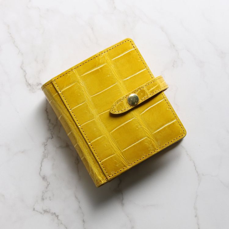 ナイルクロコダイル シャイニング コンパクト財布 ミニ財布 小さめ 財布 