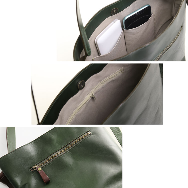本革軽量バッグの内装