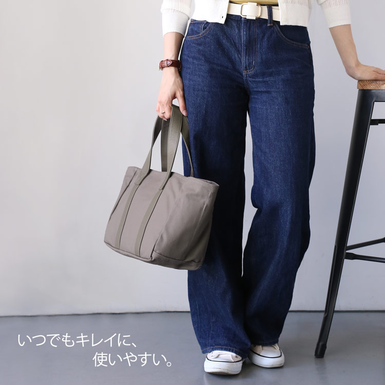 jamale 本革 ハンドバッグ 帆布 日本製