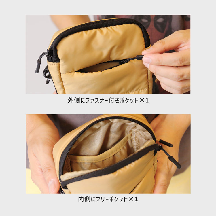 ミニショルダーバッグ スマホポーチ 中綿 ミニバッグ