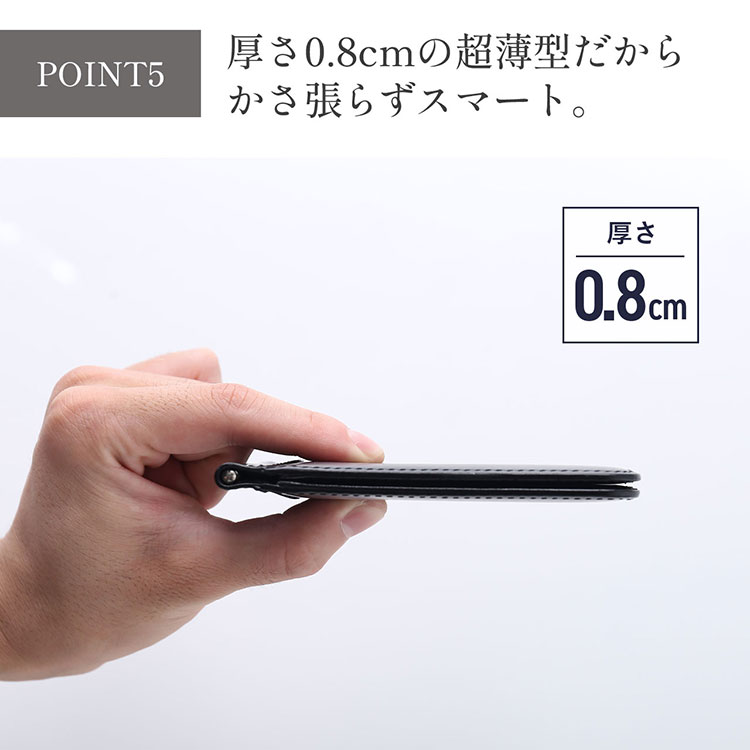 コードバン マネークリップ メンズ 財布 メンズ財布 折り財布