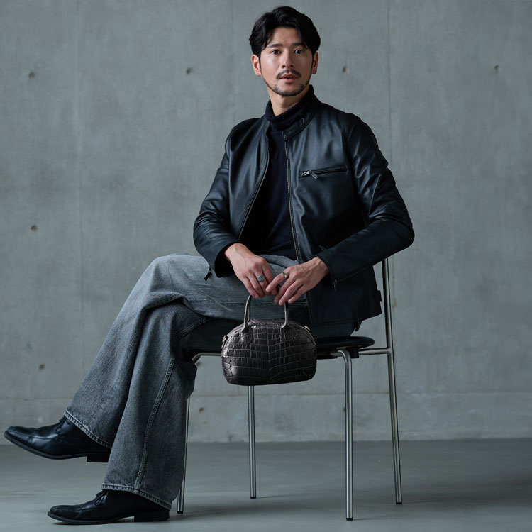 ナイルクロコダイル2wayミニバッグ