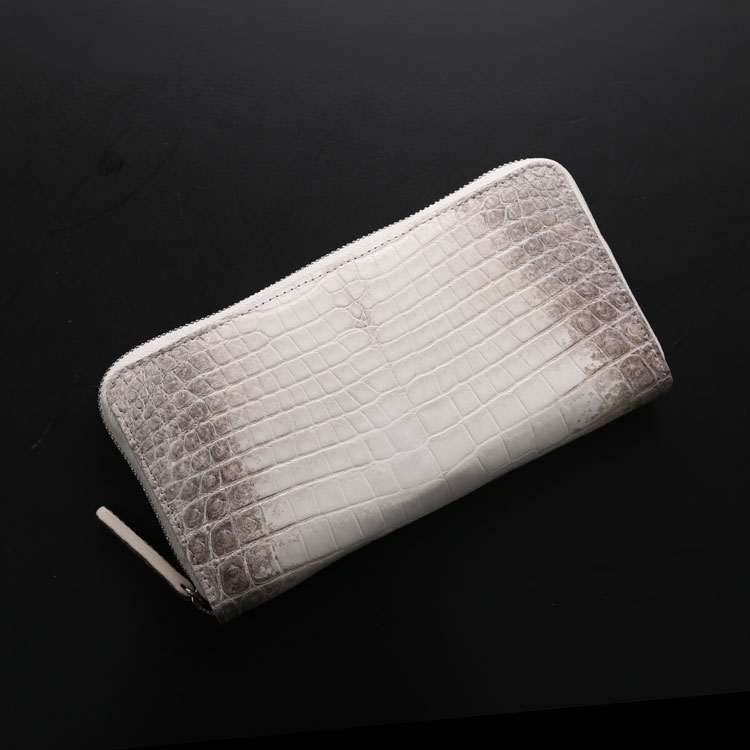 ヒマラヤクロコダイルラウンドファスナー長財布