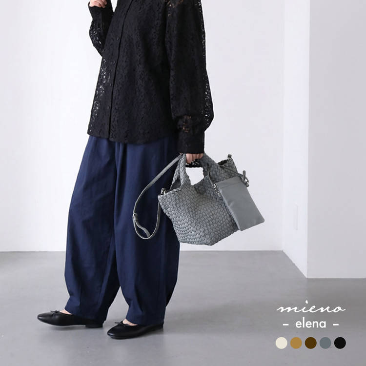 mienoメッシュ2wayトートバッグ
