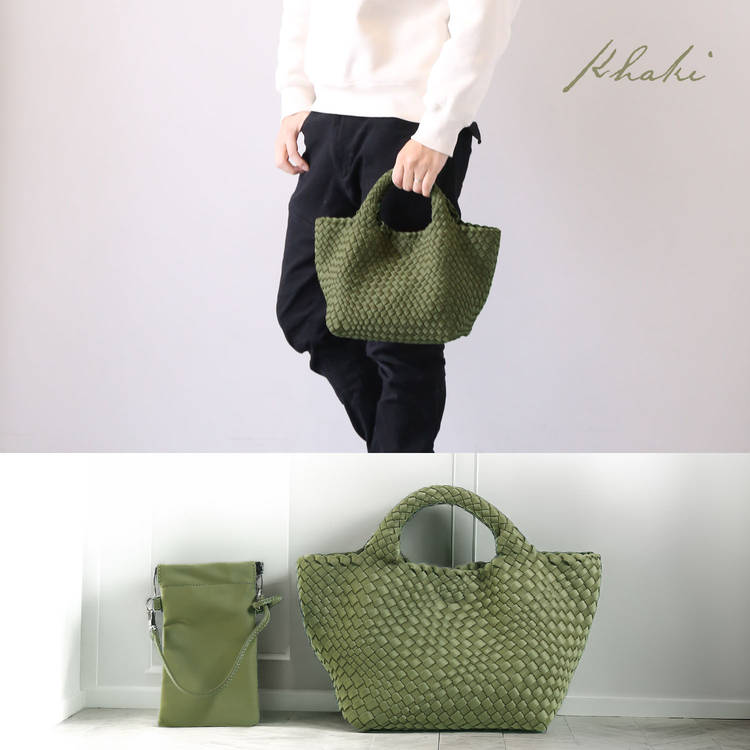 mienoメッシュトートバッグ ブラック