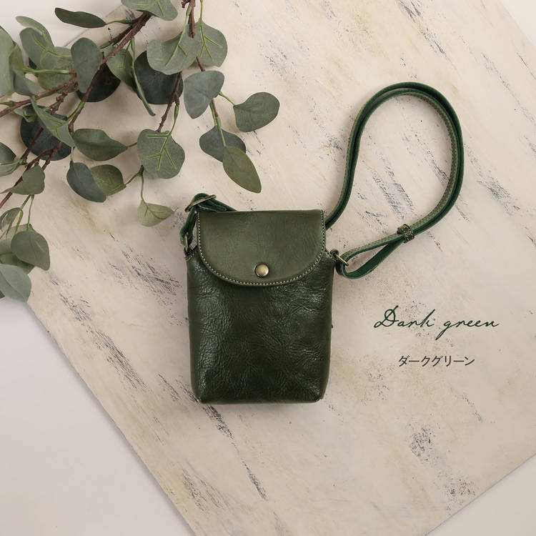 Jamaleヌメ革サコッシュ