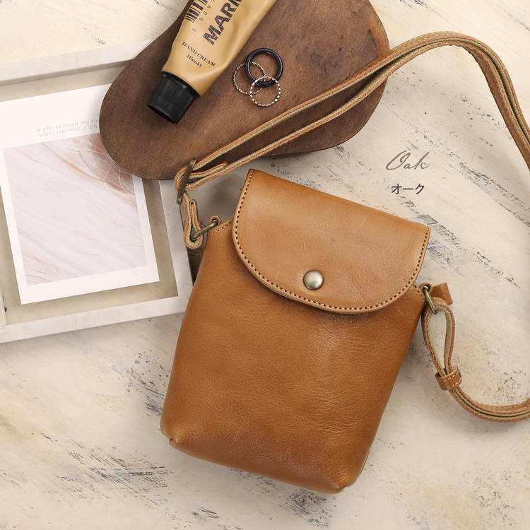 Jamaleヌメ革サコッシュ