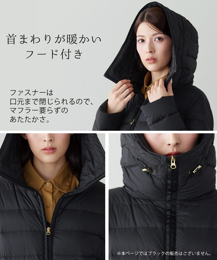 上質 軽い ハンガリーグース ダウンコート グレージュ