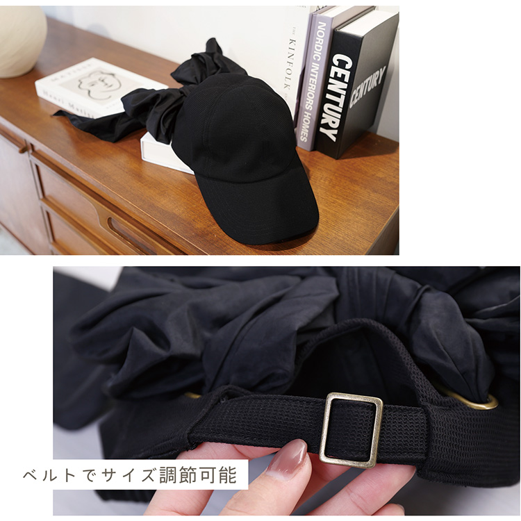 リボン キャップ レディース