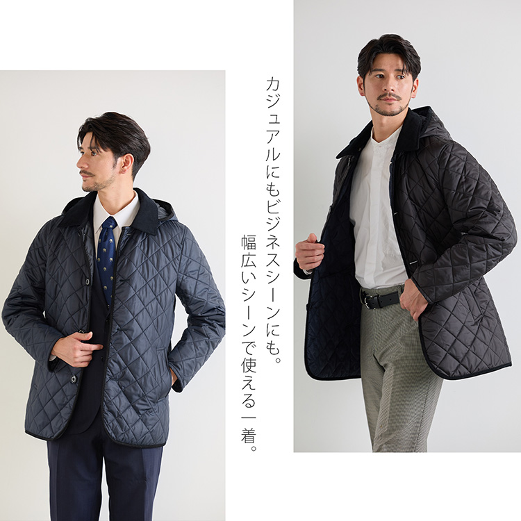 メンズ 中綿ダウンコート ビジネス カジュアル