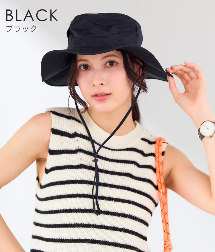 コカゲル 遮熱 涼しい 蒸れない 帽子 レディース ブラック