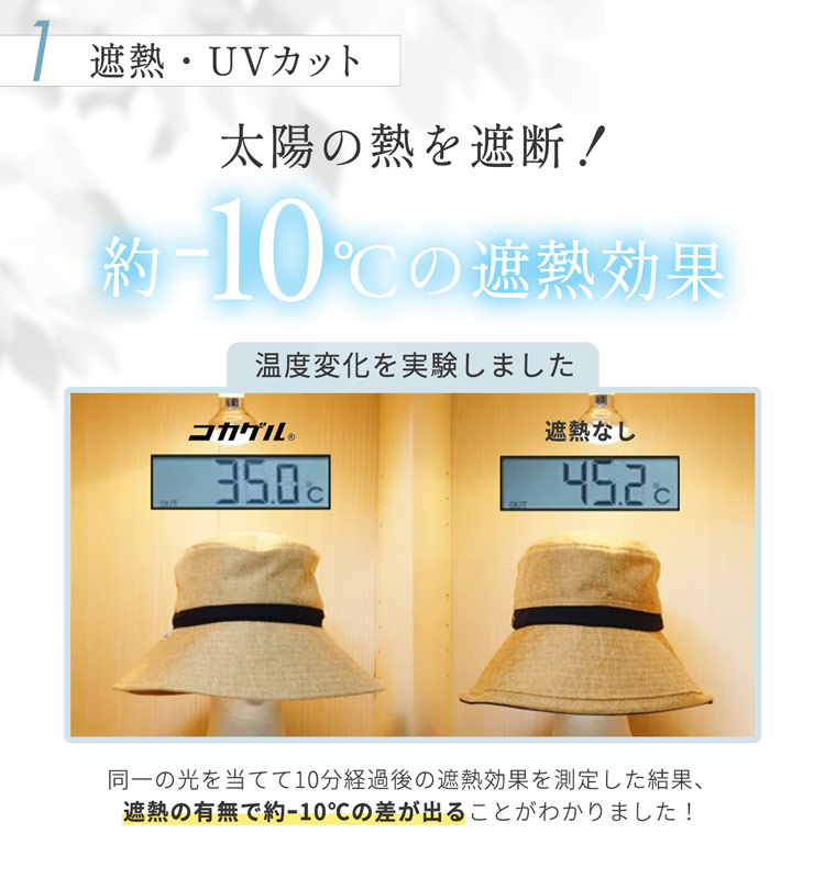 コカゲル 遮熱 涼しい 蒸れない 帽子 メンズ マイナス10℃