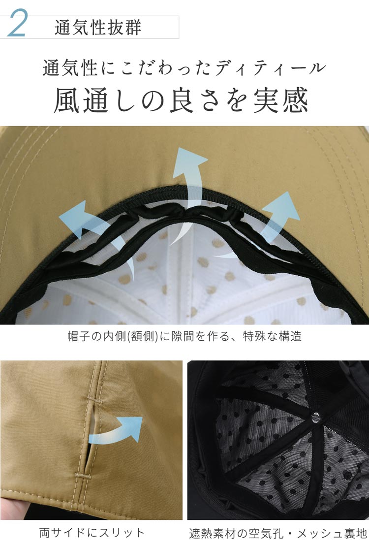 コカゲル 遮熱 涼しい 蒸れない 帽子 メンズ