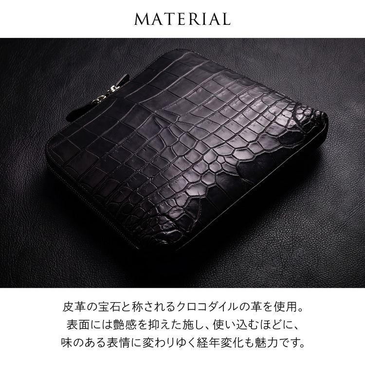 クロコダイル 2way ショルダーバッグ レディース 斜めがけ ミニバッグ 本革 マット加工 クラッチバッグ