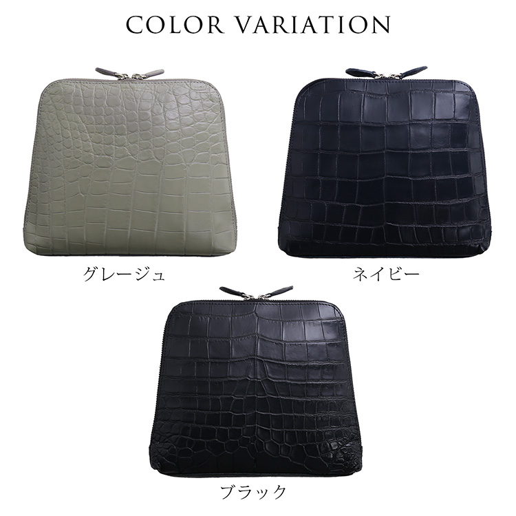 クロコダイル 2way ショルダーバッグ レディース 斜めがけ ミニバッグ 本革 マット加工 クラッチバッグ