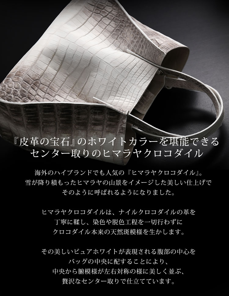 ヒマラヤクロコダイル2wayハンドバッグ