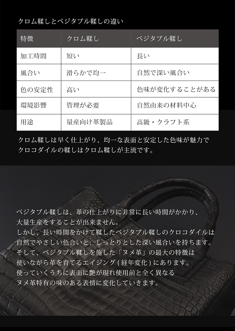 スモールクロコダイル ハンドバッグ 2way 日本製 レディース