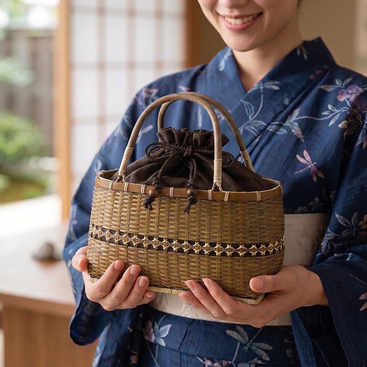 お弁当 入る かごバッグ