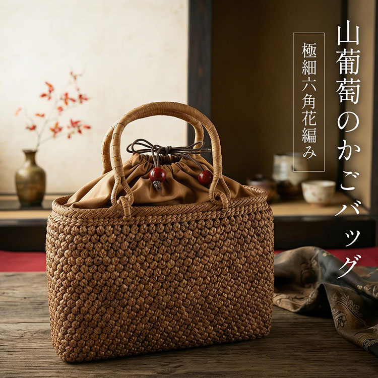 三代 使える 山葡萄バッグ