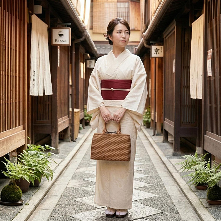 和装 着物 浴衣 似合う 山葡萄バッグ