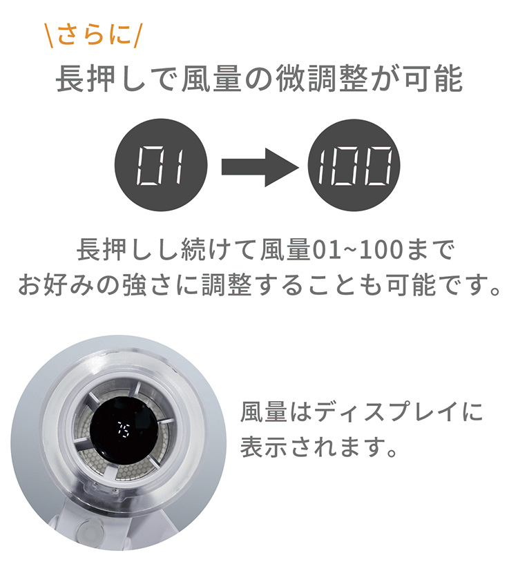 ミストファン クリップ式