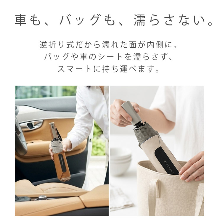 折り畳み傘 簡単収納 レディース 機能的 マクラク 簡単
