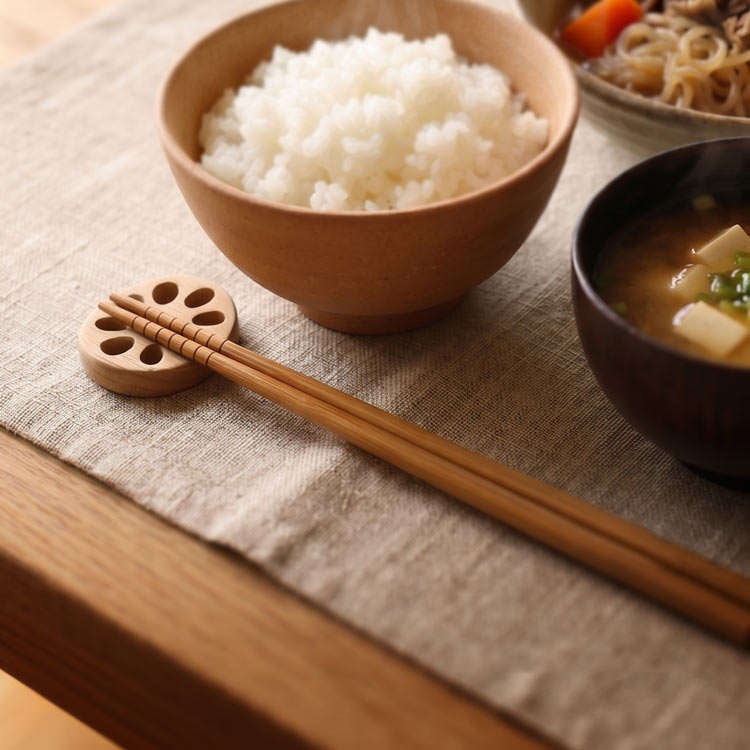 れんこん 箸置き 木 5個セット レンコン 野菜