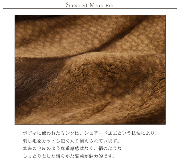 シェアードミンクジャケットロシアンセーブルトリミング
