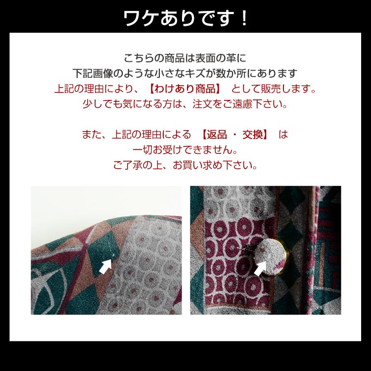 ピッグ レザー プリント コート スエード / レディース
