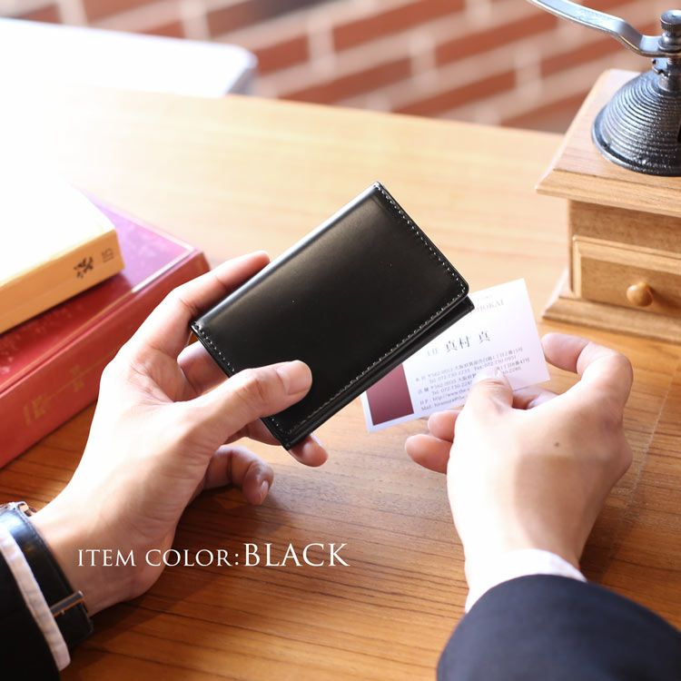 名入れ 別途購入で可能】doob London コードバン 名刺入れ メンズ 4FC
