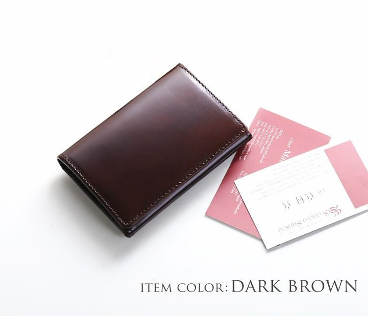 名入れ 別途購入で可能】doob London コードバン 名刺入れ メンズ 4FC