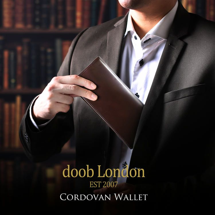 名入れ 別途購入で可能】doob London コードバン 長財布 メンズ 束入れ 一