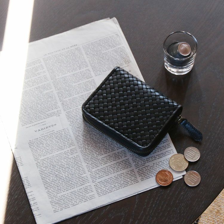doob London ヌメ革 イントレチャート ミニ財布 メンズ 本革