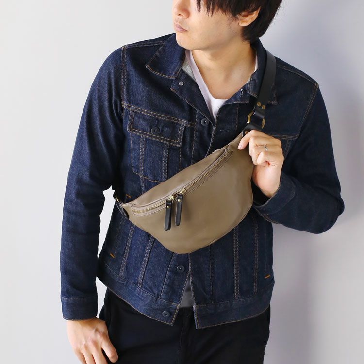 HALEINE 日本製 横型 ボディバッグ