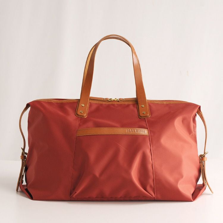 HALEINE 日本製 ナイロン&栃木レザー たつのレザー ボストンバッグ