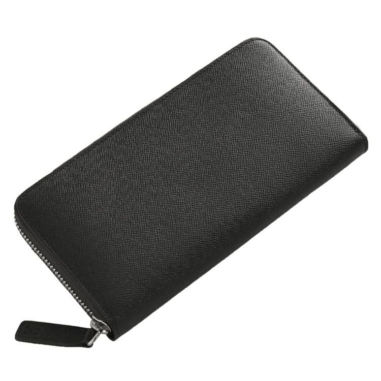 HALEINE フランス レザー ラウンドファスナー 長財布 メンズ 全7色