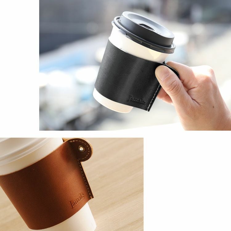 名入れ 別途購入で可能】 Jamale 本革 コーヒースリーブ 日本製