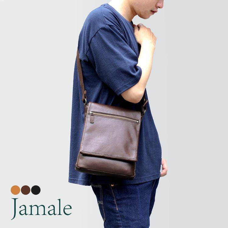 Jamale 防水レザーショルダーバッグ 【名入れ 別途購入で可能】4FB