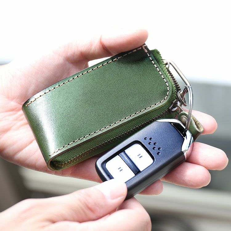 名入れ 別途購入で可能】Jamale 栃木レザー スマートキーケース4FA