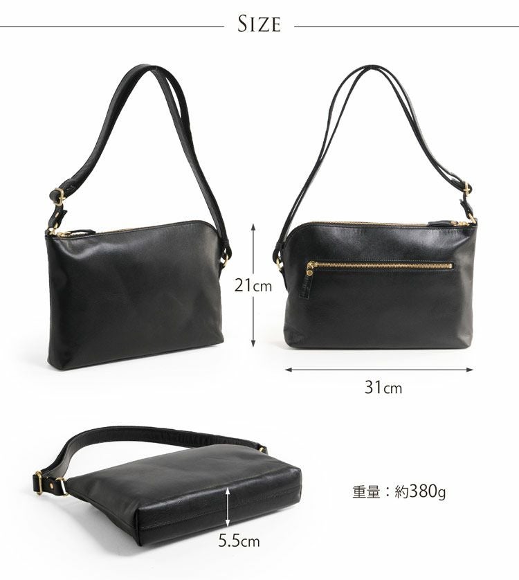 Jamale 防水レザー ショルダーバッグ 4FB