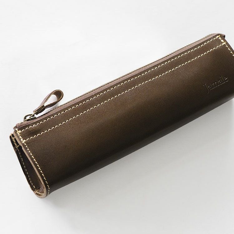 名入れ 別途購入で可能】Jamale 栃木レザー ペンケース 4FA