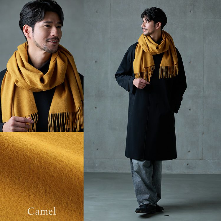 極やわ カシミヤ マフラー カシミヤ100% メンズ Filomo 無地 メンズ