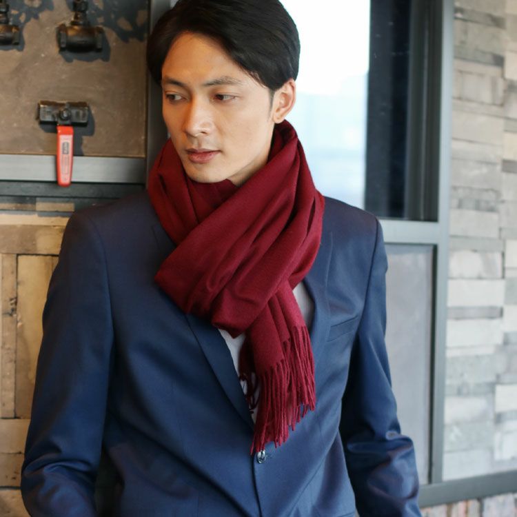 カシミヤ ストール メンズ Filomo 全16色 カシミヤ100％ 内モンゴル産
