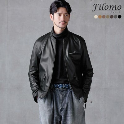 ラムレザーメンズジャケット