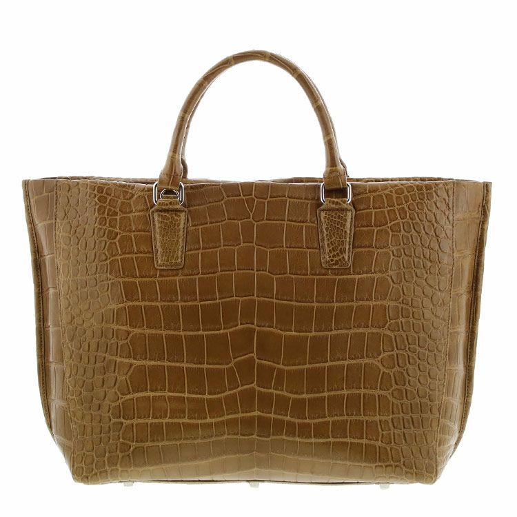 スモール クロコダイル ポロサス トートバッグ マット加工 2WAY メンズ