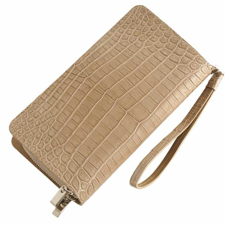 クロコダイル セカンドバッグ ＆ 長財布 マット加工 ラウンド