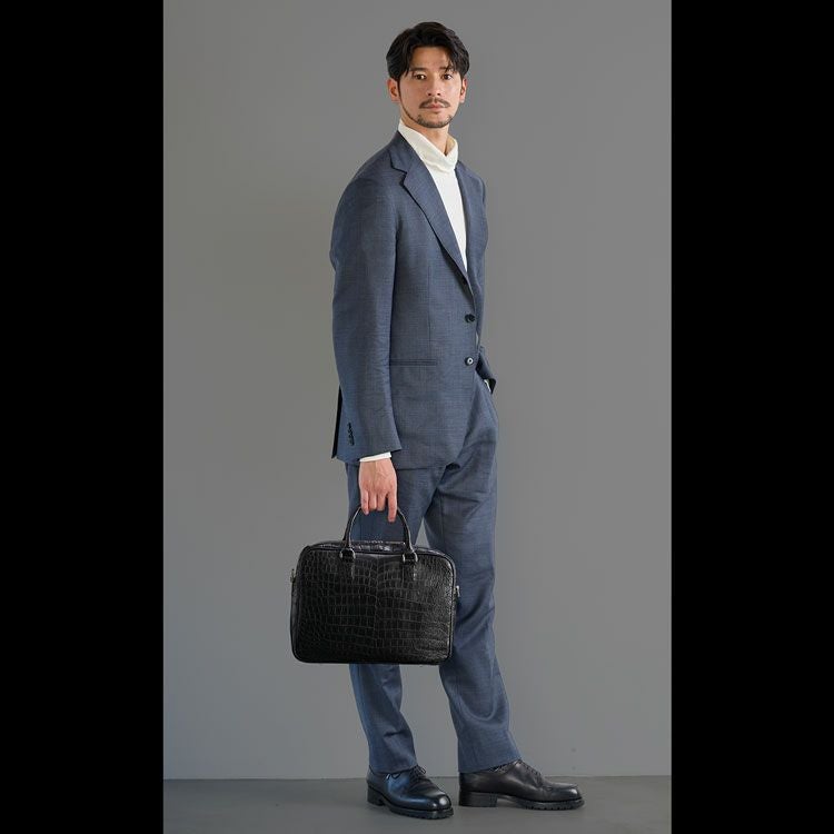 クロコダイル日本製2wayビジネスバッグ