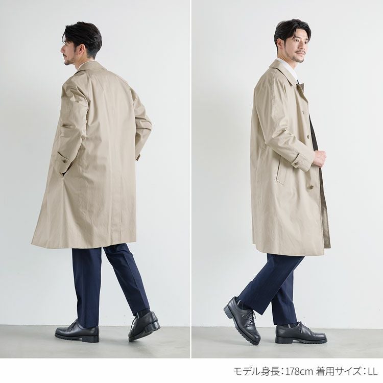 P.E.A中綿ライナー付きメンズステンカラーコート