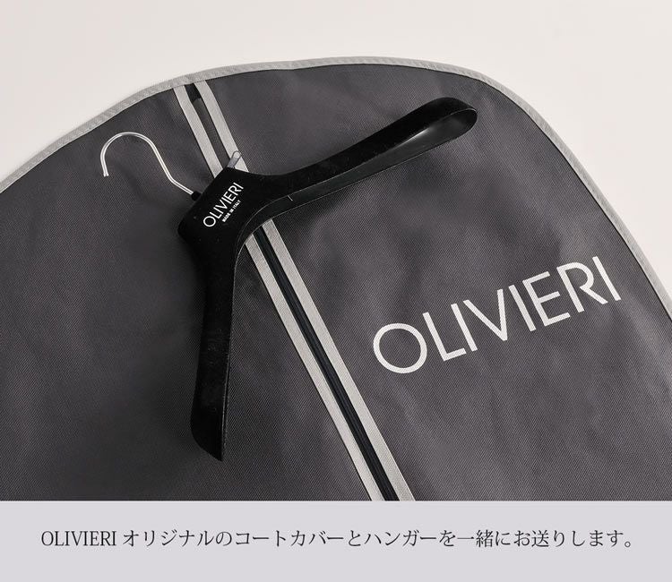 OLIVIERI/オリヴィエリ ラムレザー メンズ ダウンジャケット ムートン